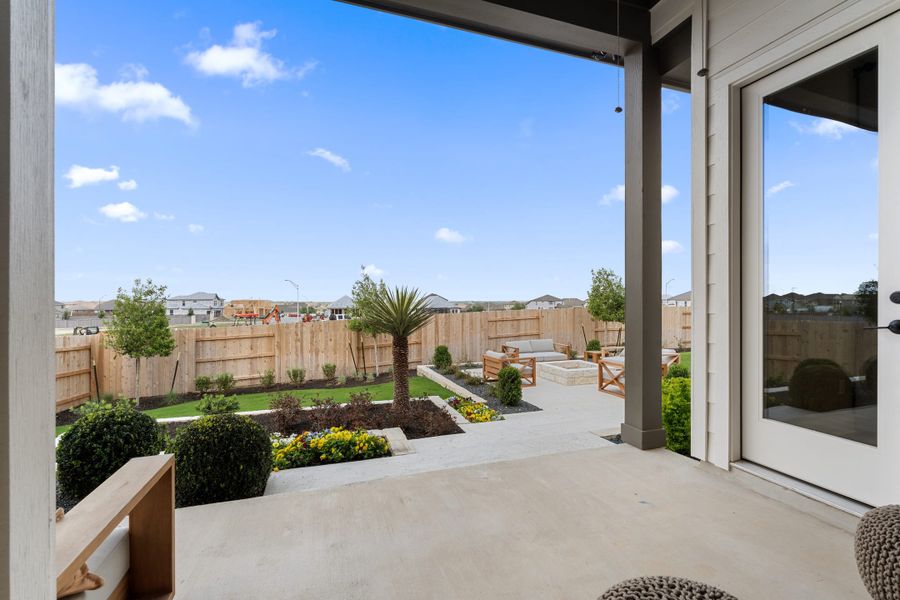 Representative exterior details of a home built from the McKinney by Tri Pointe Homes in Lariat, Liberty Hill (Image 3).