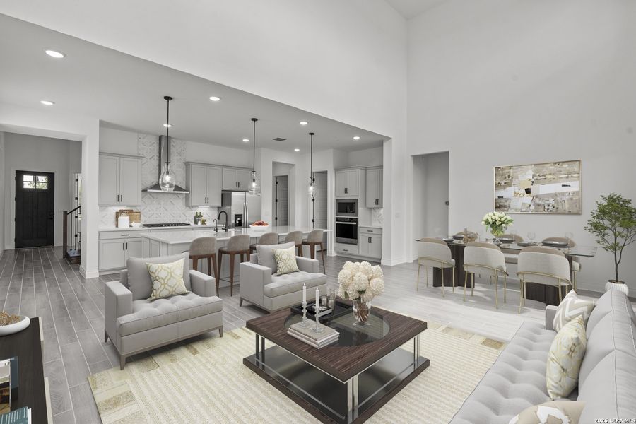 Furnished interior view inside a new home in Bison Ridge, San Antonio (Image 29).