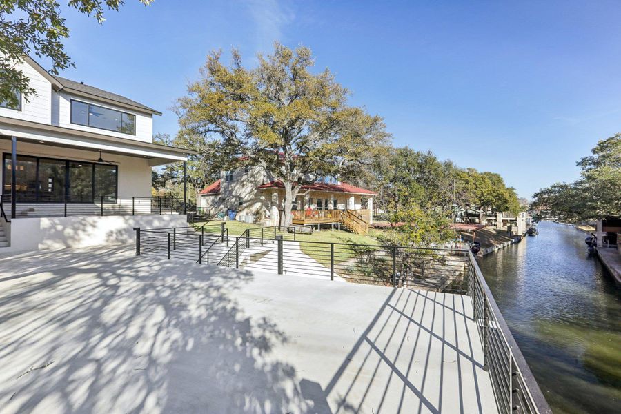 Step outside instantly to enjoy the native greenery