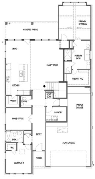 2D floor plan layout of this home in University Heights, Round Rock, TX (Image 2). 2D floor plan layout of this home in University Heights, Round Rock, TX (Image 2).