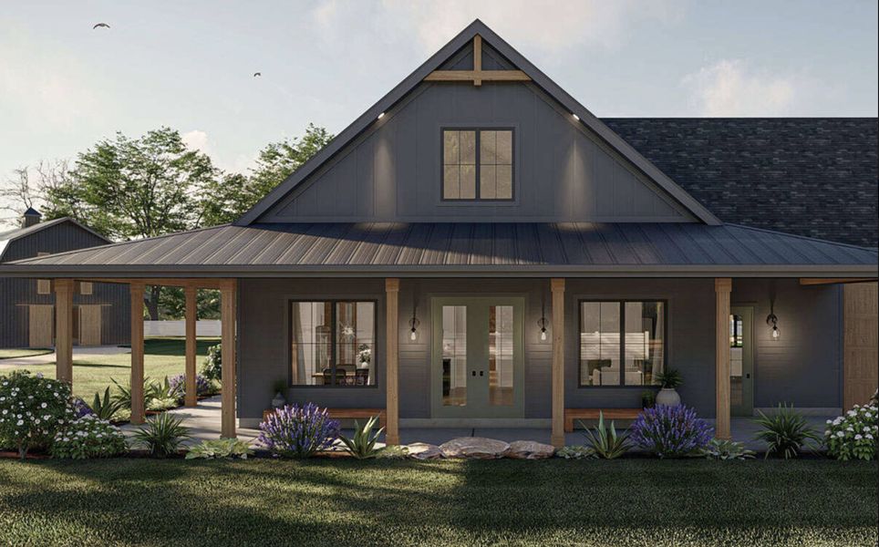 Representative exterior photo of a completed home built from the Kodi by Zeal Home Builders in Patti Lynn Hills, Paradise, TX (Image 13). Representative exterior photo of a completed home built from the Kodi by Zeal Home Builders in Patti Lynn Hills, Paradise, TX (Image 13).