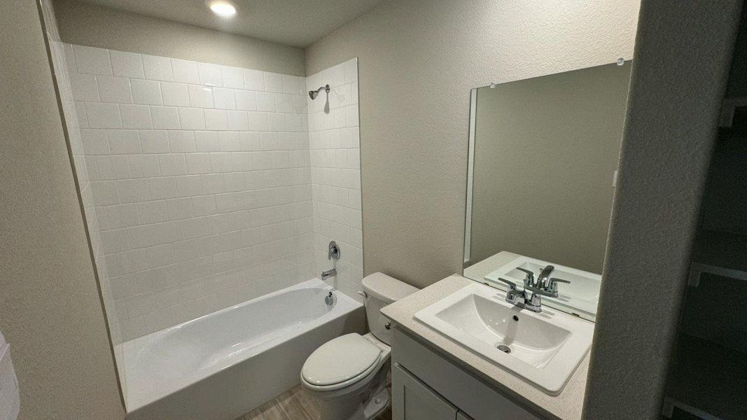 Furnished interior view inside a new home in Monarch at the Meadows, Krum (Image 8).