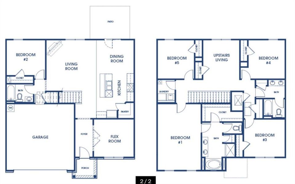 2D floor plan layout of this home in Twin Lakes, Hoschton, GA (Image 3). 2D floor plan layout of this home in Twin Lakes, Hoschton, GA (Image 3).