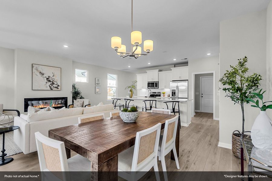 Furnished interior view inside a new home in Sweetbrier, Durham (Image 8).