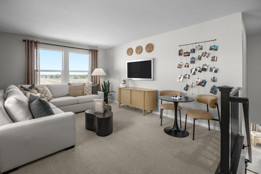 Representative furnished interior of a home built from the 2390 Modeled by KB Home in The Nest Classic at Canyon Creek, Erie (Image 6).