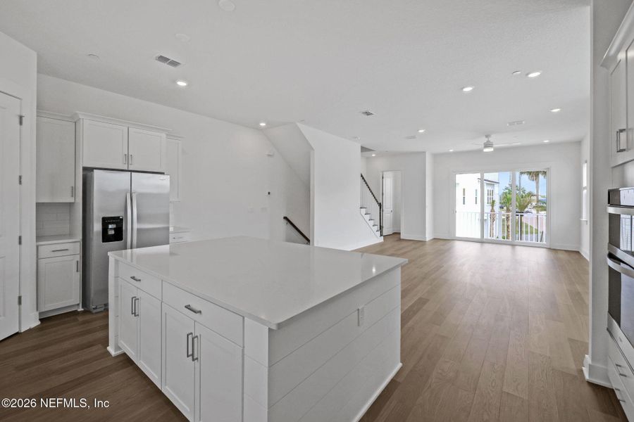 Furnished interior view inside a new home in North Beach Townhomes, Jacksonville Beach (Image 13).