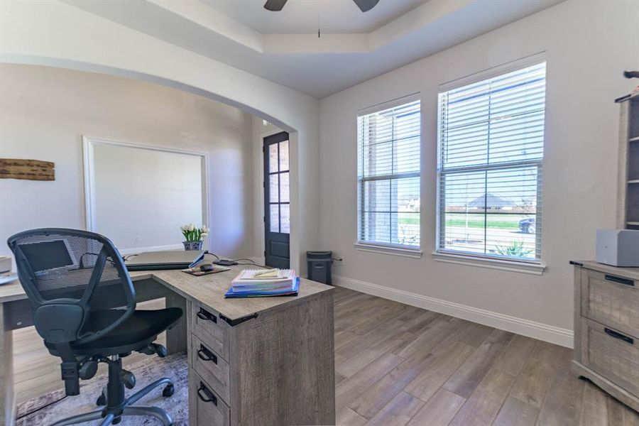Furnished interior view inside a new home in Coyote Crossing, Godley (Image 12).