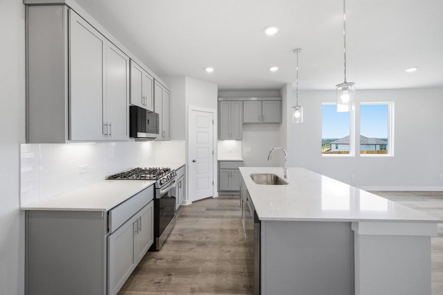 Furnished interior view inside a new home in Cloverleaf, Austin (Image 8).