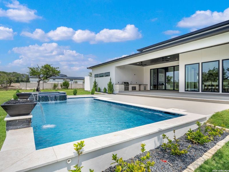 Exterior details and patio area of a home in , Boerne (Image 32).