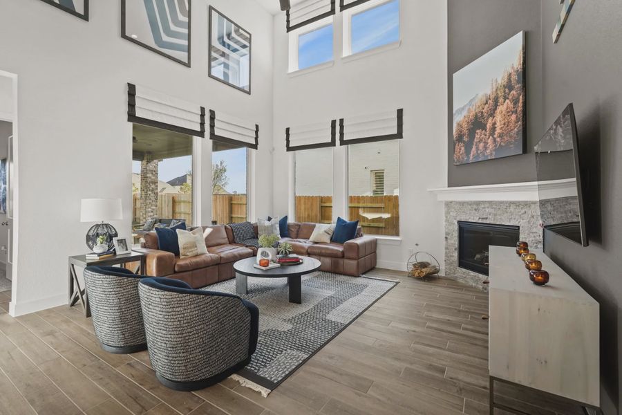 Furnished interior view inside a new home in Elyson 50's, Katy (Image 10).