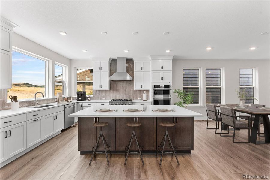 Furnished interior view inside a new home in Storytellers at Lyric, Lone Tree (Image 16).
