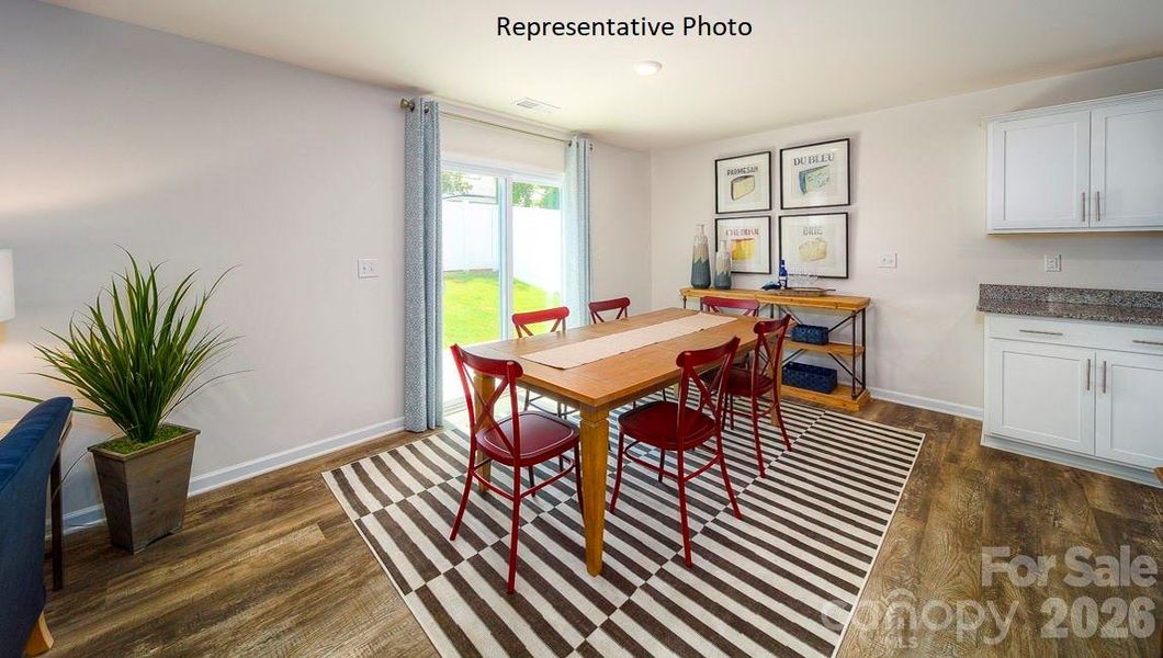 Furnished interior view inside a new home in The Hamptons at Hickory, Hickory (Image 12).