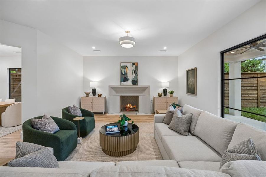 Furnished interior view inside a new home in , Dallas (Image 19).