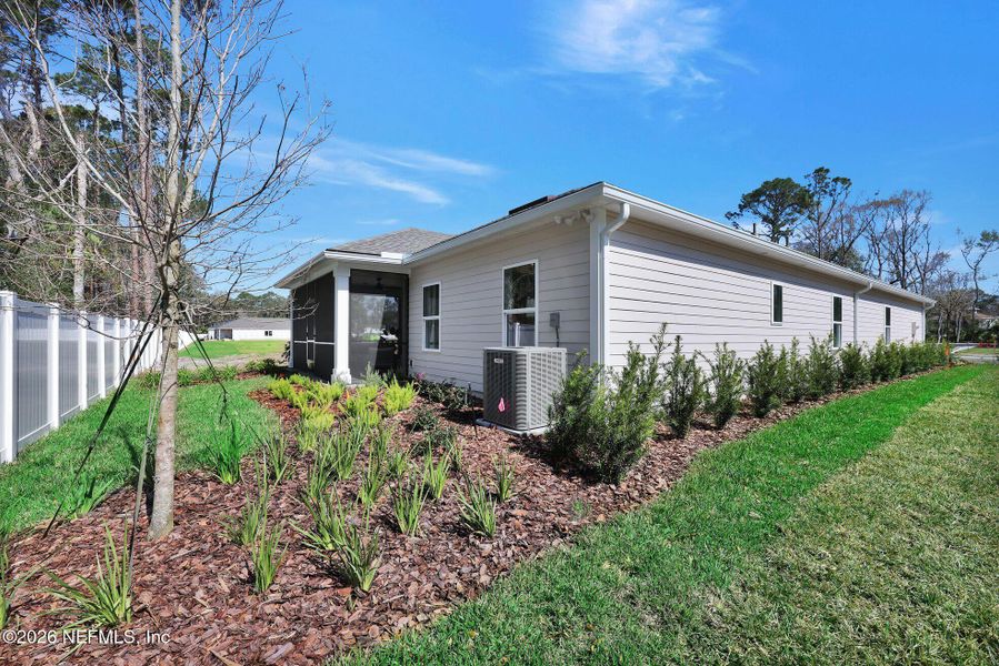 Exterior details and patio area of a home in Landing at Olde Florida, St. Augustine (Image 25).