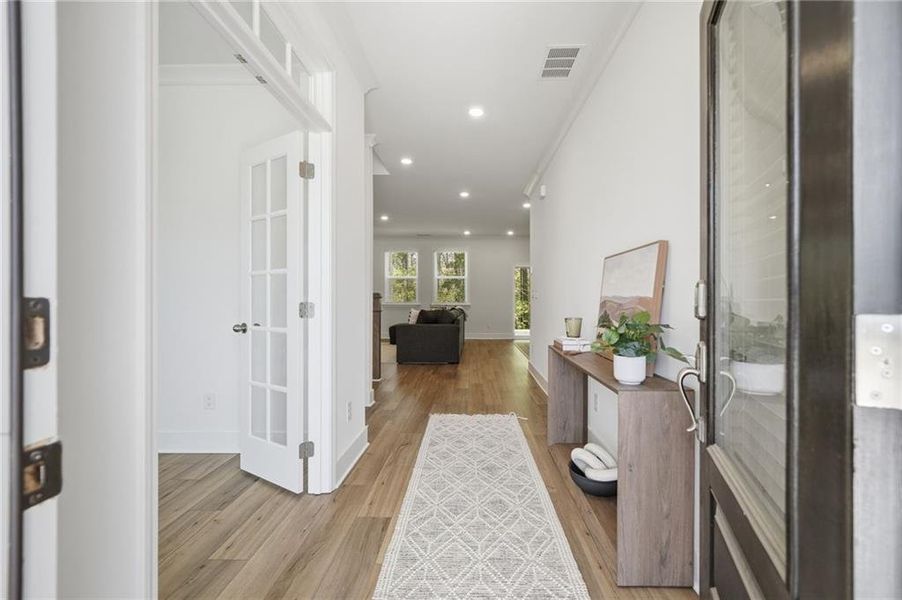 Furnished interior view inside a new home in , Dallas (Image 5).