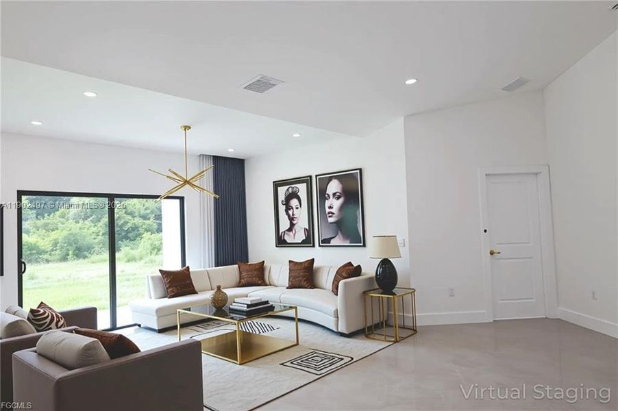 Furnished interior view inside a new home in , Lehigh Acres (Image 13). Furnished interior view inside a new home in , Lehigh Acres (Image 13).