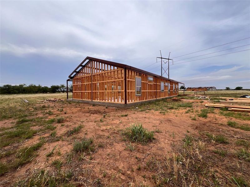In-progress construction of a new home in , Hawley, TX (Image 6).