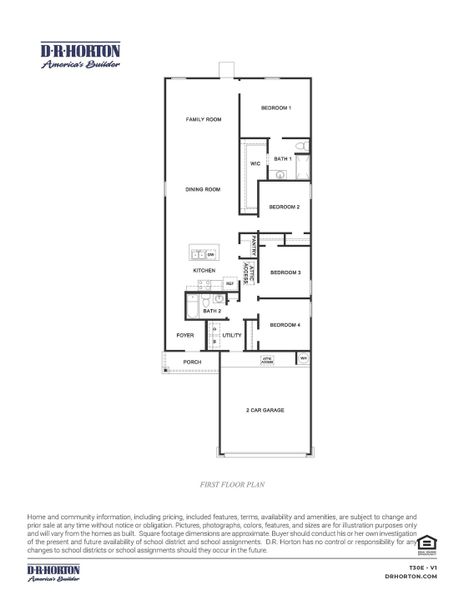 2D floor plan layout for the Estero by D.R. Horton in Watermark, Alvin, TX (Image 3). 2D floor plan layout for the Estero by D.R. Horton in Watermark, Alvin, TX (Image 3).