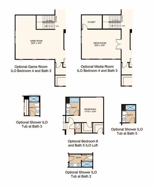 2D floor plan layout of this home in Tiburon, Nokomis, FL (Image 22). 2D floor plan layout of this home in Tiburon, Nokomis, FL (Image 22).