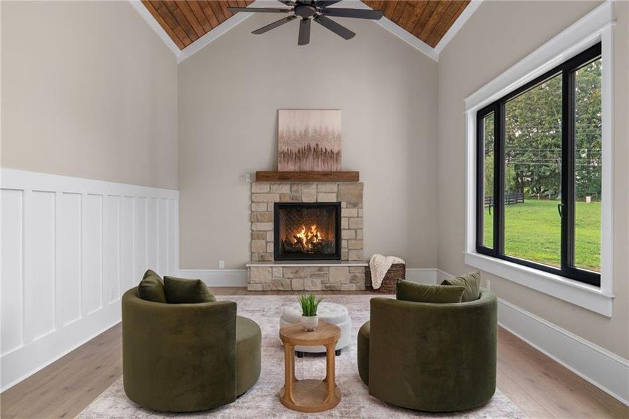 Furnished interior view inside a new home in , Canton (Image 45).