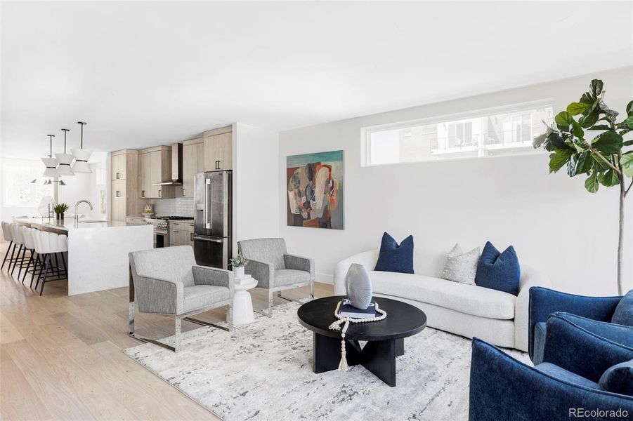 Furnished interior view inside a new home in , Denver (Image 11). Furnished interior view inside a new home in , Denver (Image 11).