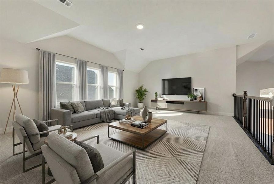 Furnished interior view inside a new home in Justin Crossing, Justin (Image 7).