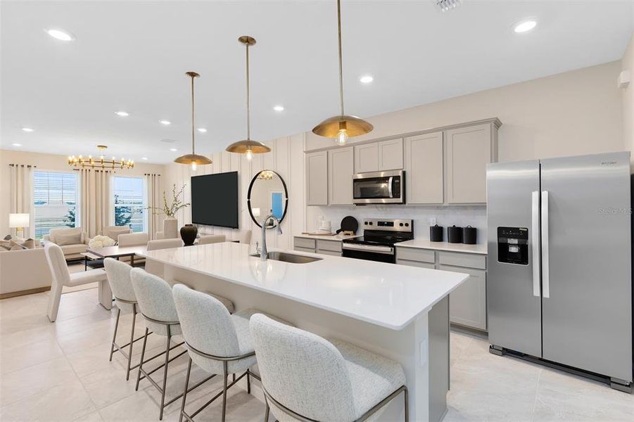 Furnished interior view inside a new home in The Cove at Nona Sound, Orlando (Image 19).