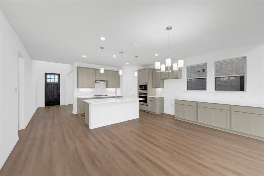 Furnished interior view inside a new home in Lily Creek at Sutton Fields, Aubrey (Image 13).