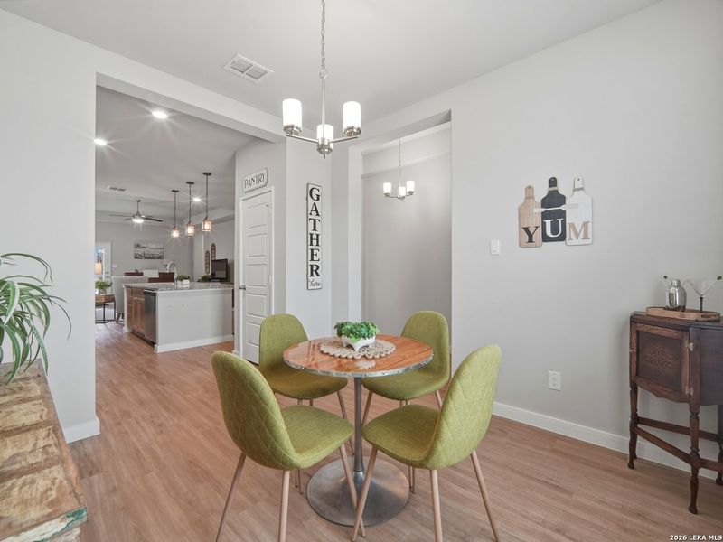Furnished interior view inside a new home in Hunter's Ranch, San Antonio (Image 26).