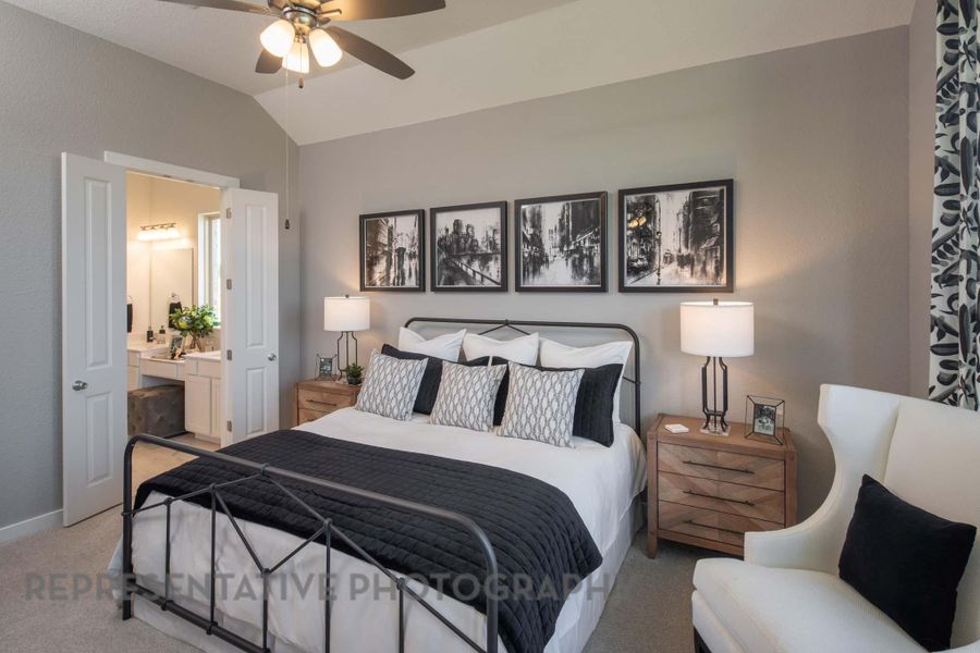 Furnished interior view inside a new home in Crosswinds, Kyle (Image 17). Furnished interior view inside a new home in Crosswinds, Kyle (Image 17).