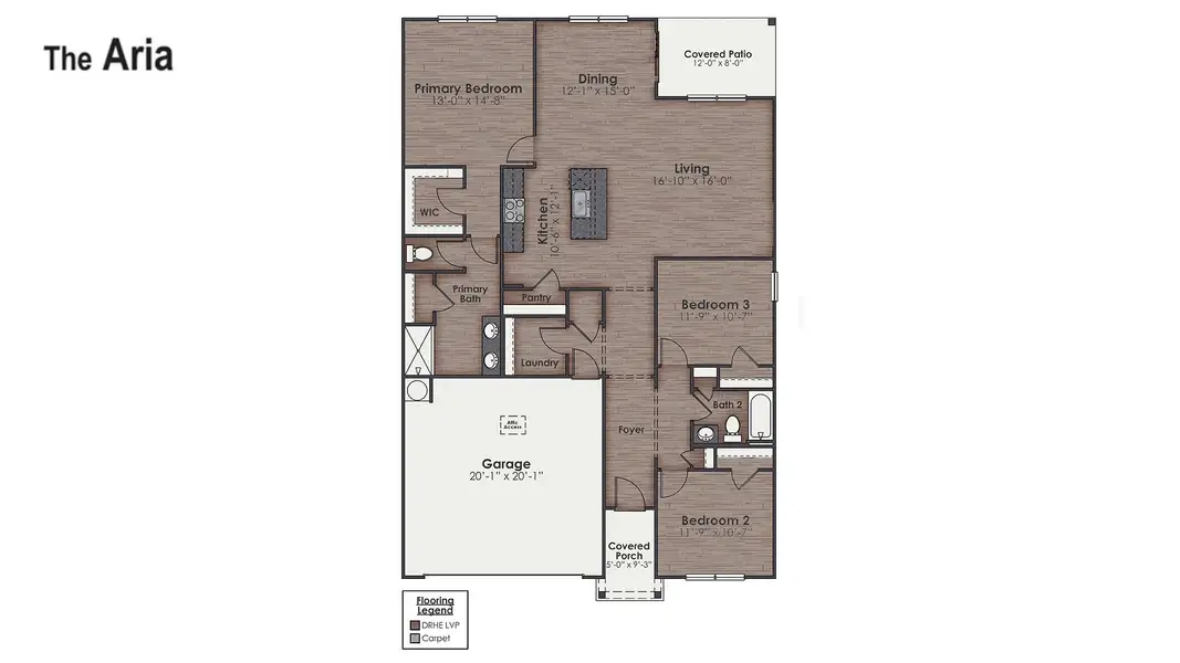 2D floor plan layout of this home in Grayson Park, Leland, NC (Image 4). 2D floor plan layout of this home in Grayson Park, Leland, NC (Image 4).