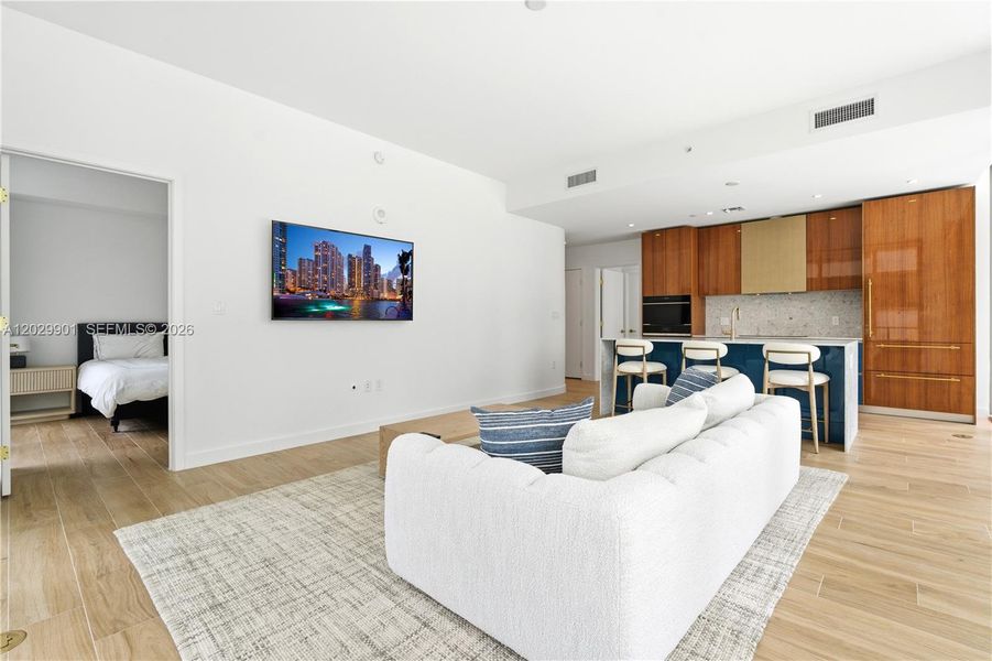 Furnished interior view inside a new home in , Miami (Image 7).