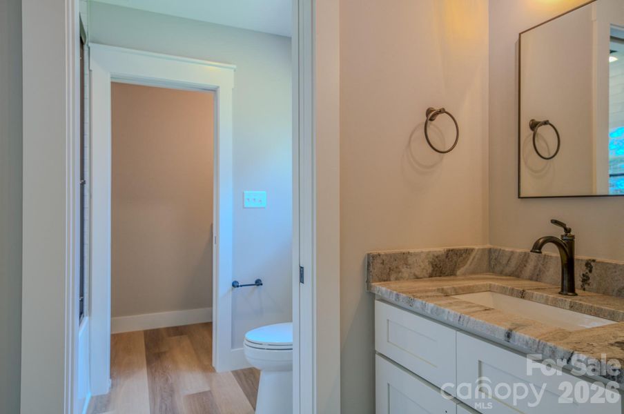 Jack & Jill upstairs bath 2 with individual sink.