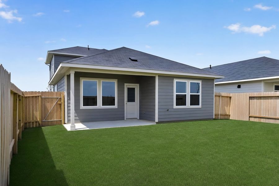 Exterior details and patio area of a home in Hockley Meadows, Hockley (Image 3).