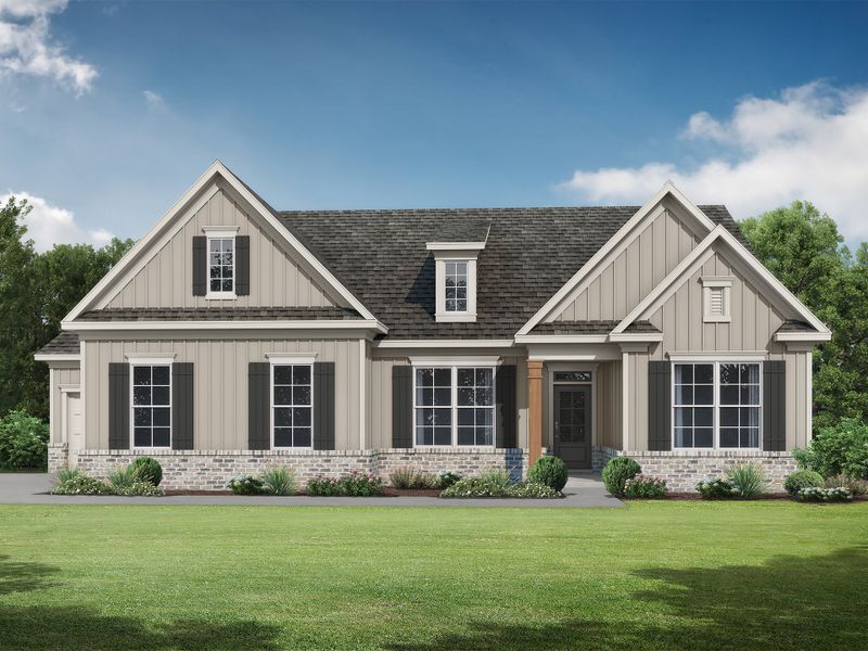 Representative exterior photo of a completed home built from the The Preserve by My Home Communities in Great River, Monroe, GA (Image 6). Representative exterior photo of a completed home built from the The Preserve by My Home Communities in Great River, Monroe, GA (Image 6).