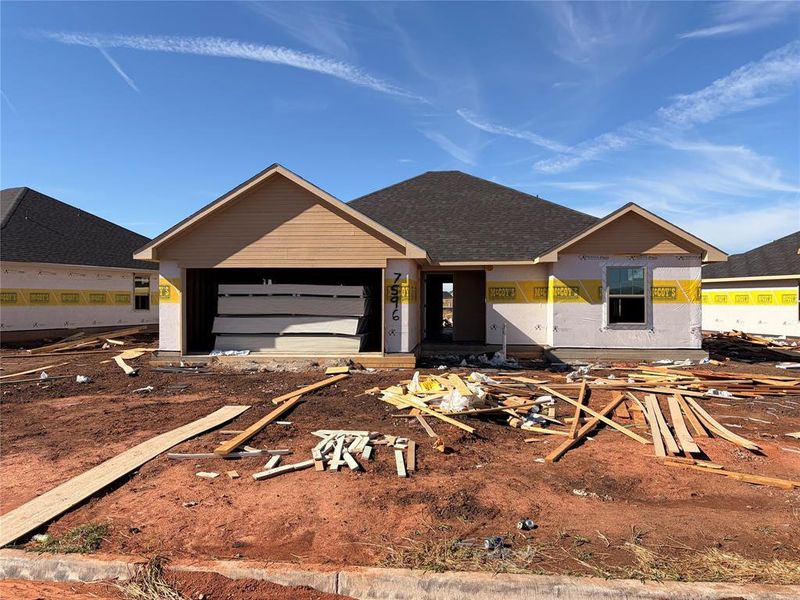 In-progress construction of a new home in , Abilene, TX (Image 1).