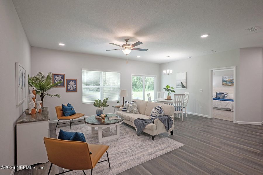 Furnished interior view inside a new home in , Jacksonville (Image 20).