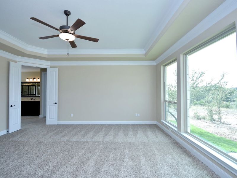 Representative unfurnished interior of a home built from the Madera II by Giddens Homes in Scofield Farms Estates, Georgetown (Image 363).