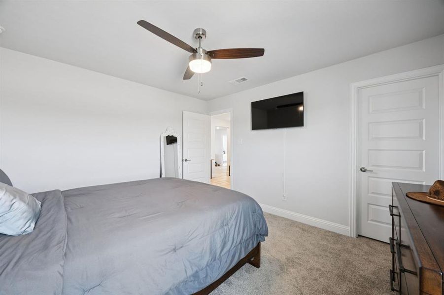 Furnished interior view inside a new home in Prestige Collection at Overland Grove, Forney (Image 14). Furnished interior view inside a new home in Prestige Collection at Overland Grove, Forney (Image 14).