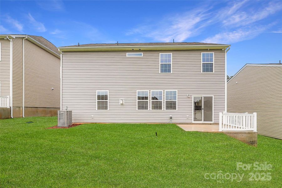 Exterior details and patio area of a home in Shannon Woods: Walk & Enclave, Maiden (Image 2).