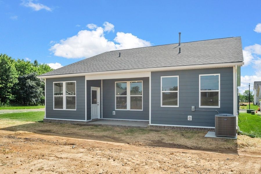Exterior details and patio area of a home in Sage Farms, White House (Image 88).