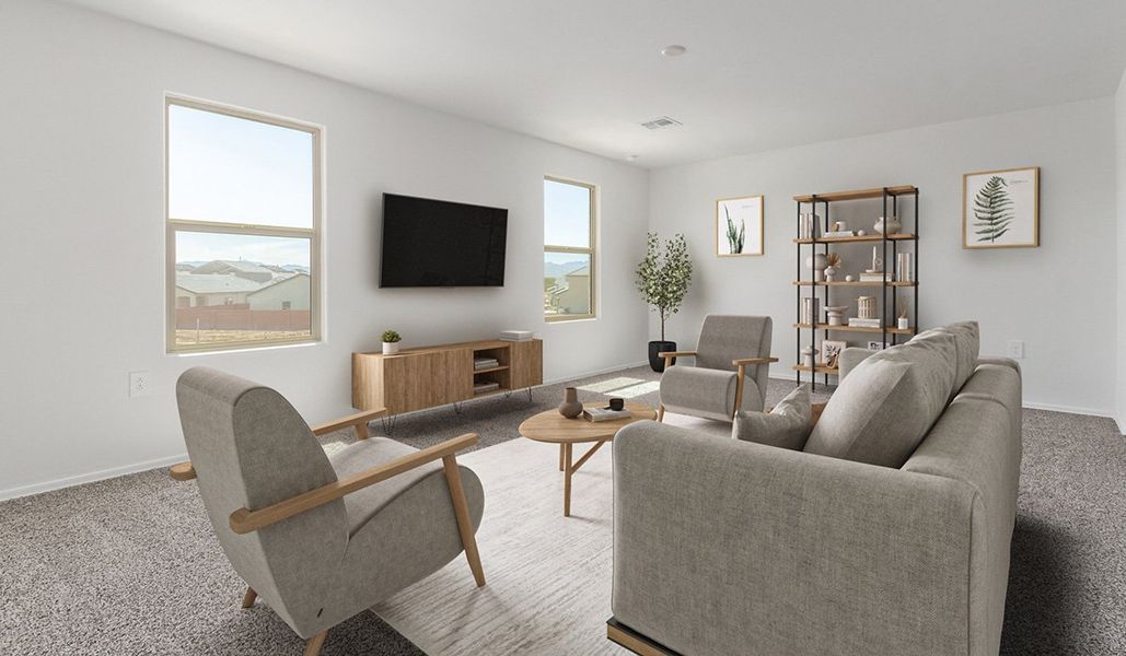 Representative furnished interior of a home built from the Madison by D.R. Horton in Saguaro Bloom, Marana (Image 5). Representative furnished interior of a home built from the Madison by D.R. Horton in Saguaro Bloom, Marana (Image 5).