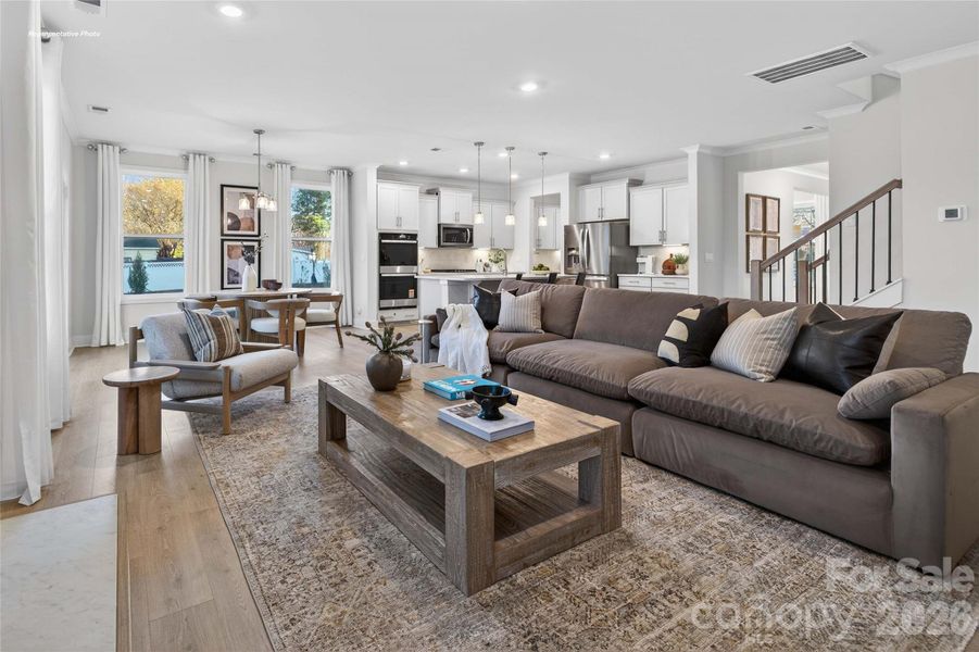 Furnished interior view inside a new home in Brantley, Mooresville (Image 33).