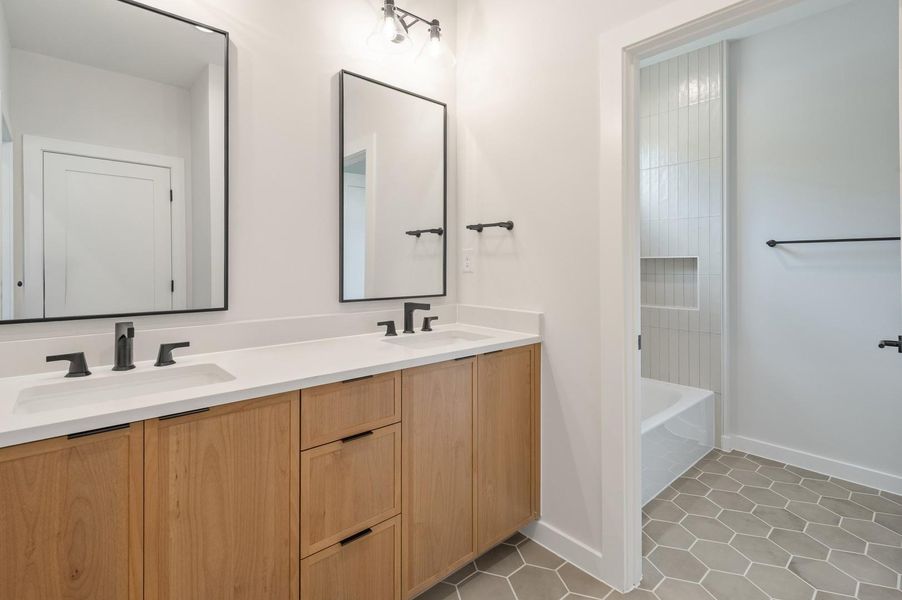 Furnished interior view inside a new home in , Houston (Image 13).