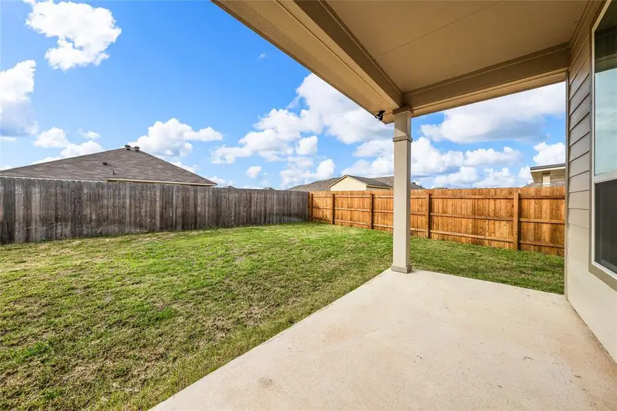 Exterior details and patio area of a home in , Waco (Image 4). Exterior details and patio area of a home in , Waco (Image 4).