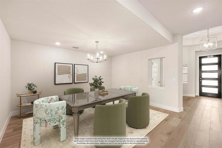 Furnished interior view inside a new home in Triple Diamond Ranch, Mansfield (Image 17).