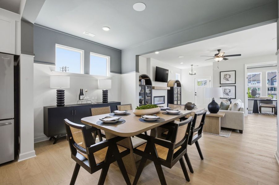 Representative furnished interior of a home built from the The Burke C by Davidson Homes LLC in Forestville Yard, Knightdale (Image 10).