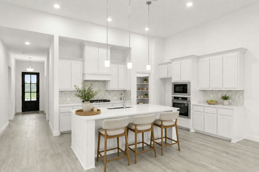Furnished interior view inside a new home in Park Trails, Forney (Image 13).