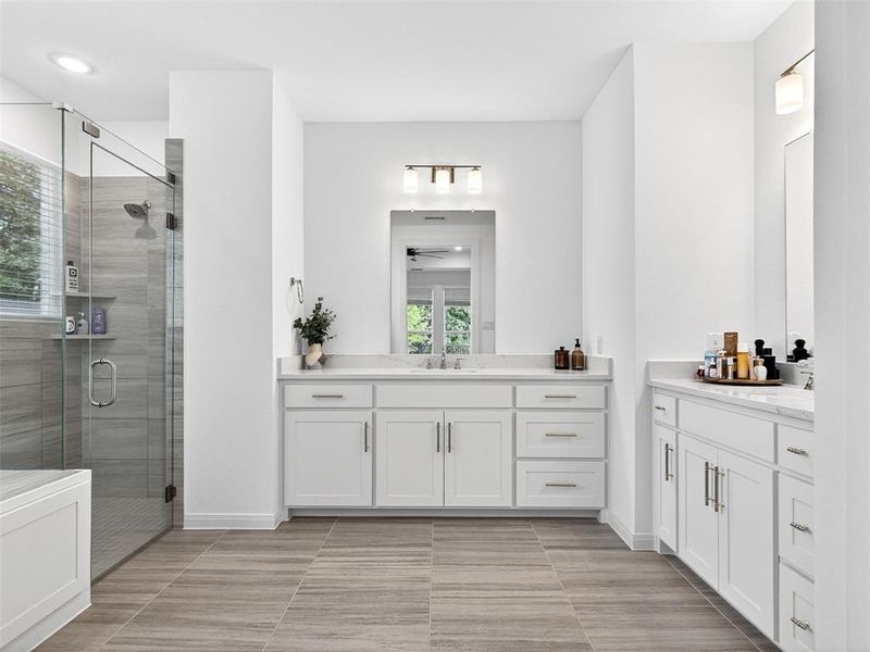 Furnished interior view inside a new home in , McKinney (Image 24).