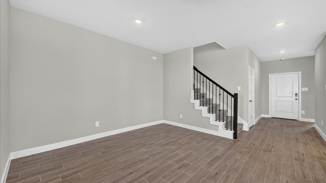 Representative unfurnished interior of a home built from the Glenwood by D.R. Horton in Bluestem, Rhome (Image 15).